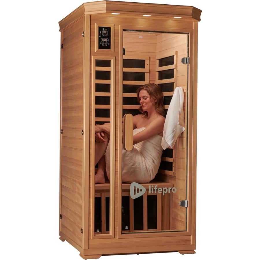 LifePro 1 Person Far Infrared Sauna: $1,400 LifePro 1 Person Far Infrared Sauna: $1,400