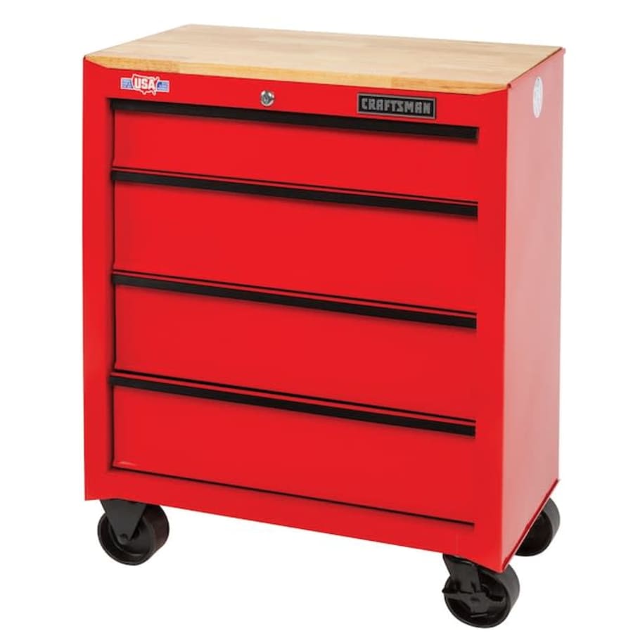Craftsman 4-Drawer Rolling Wood Work Bench for $99