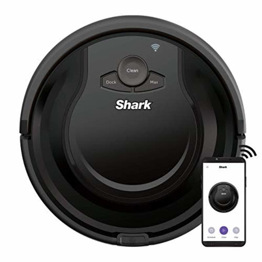Shark AV751 ION Robot Vacuum with Wi-Fi and Voice Control, 0.45 Quarts, in Black (Renewed) for $125