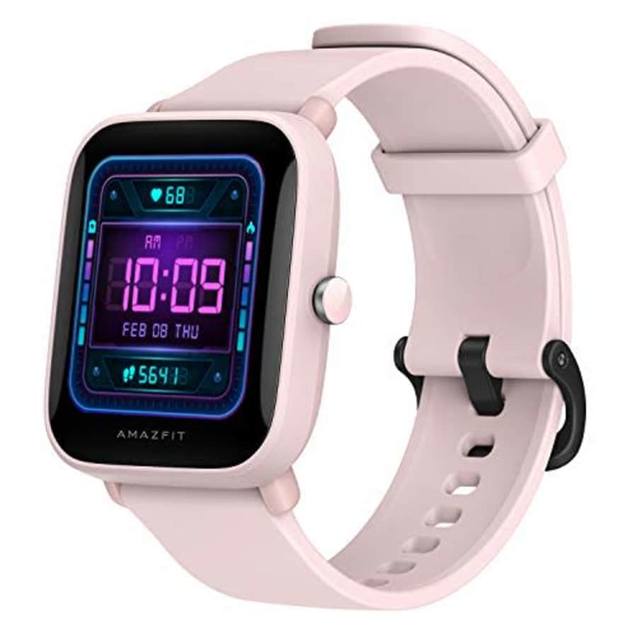 Amazfit Bip U Pro Smartwatch, Pink for $50