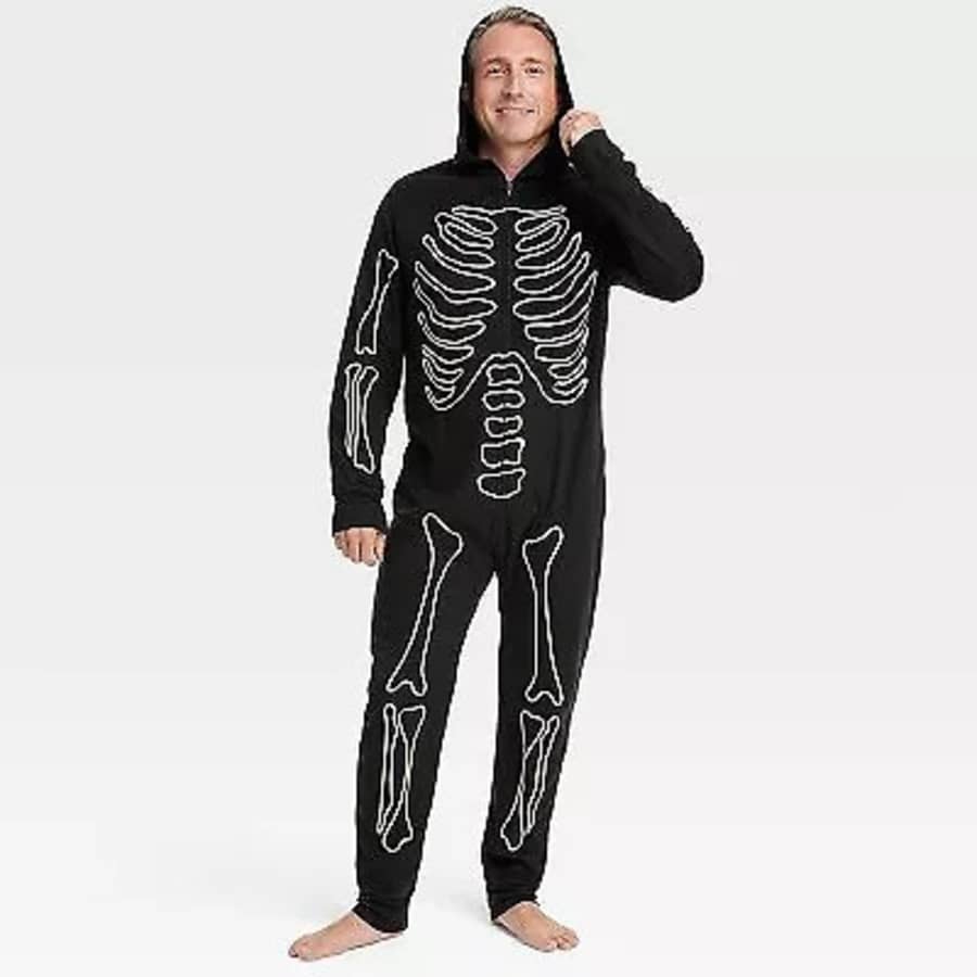 Hyde & Eek! Boutique Men's or Women's Glow-in-the-Dark Skeleton Union Suit for $15