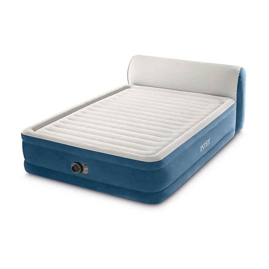 Intex Durabeam 18" Queen Air Mattress w/ Headboard & Built-in Pump for $60 for members