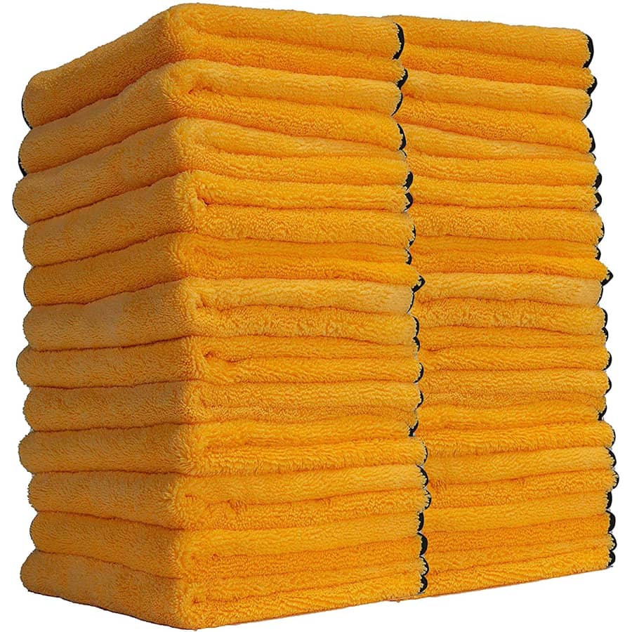 Chemical Guys 16" x 16" Professional Grade Premium Microfiber Towel 24-Pack for $50