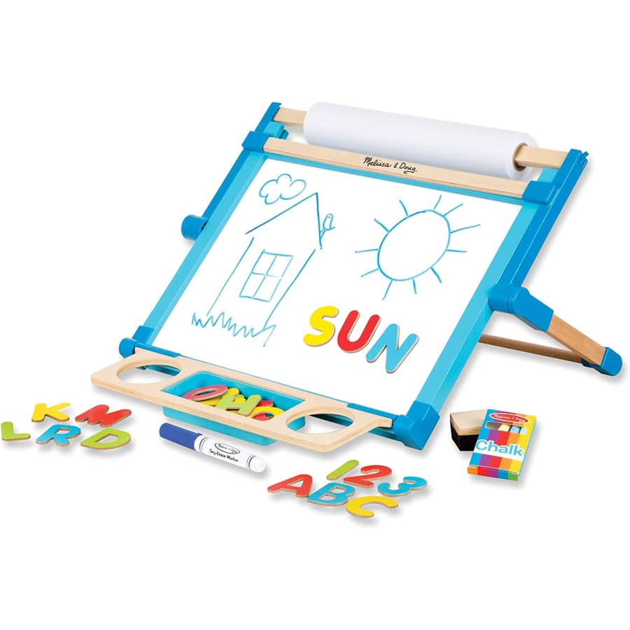 Melissa & Doug Deluxe Double-Sided Tabletop Easel for $36 Melissa & Doug Deluxe Double-Sided Tabletop Easel for $36