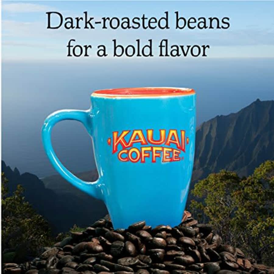 Kauai Coffee Kauai Whole Bean Coffee, Koloa Estate Dark Roast 100% Arabica Coffee from Hawaiis Largest Grower - for $13 Kauai Coffee Kauai Whole Bean Coffee, Koloa Estate Dark Roast 100% Arabica Coffee from Hawaiis Largest Grower - for $13