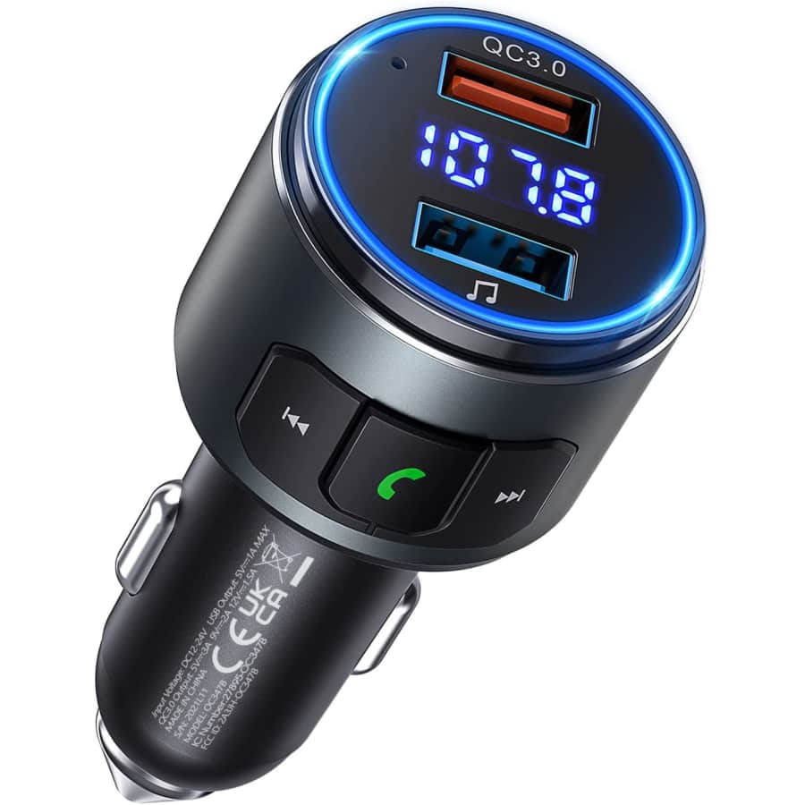 Octeso Bluetooth FM Transmitter / Car Charger for $17