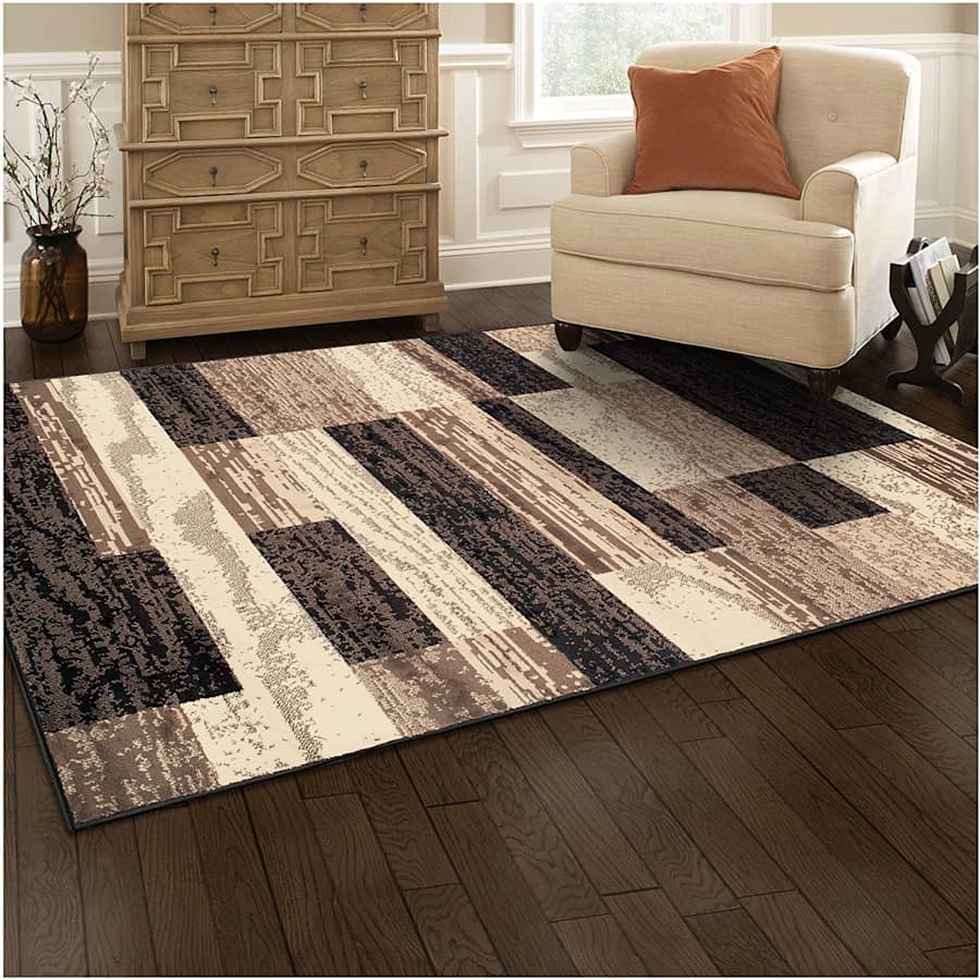 Superior Modern Rockwood Collection 3x5-Foot Area Rug for $19 Superior Modern Rockwood Collection 3x5-Foot Area Rug for $19