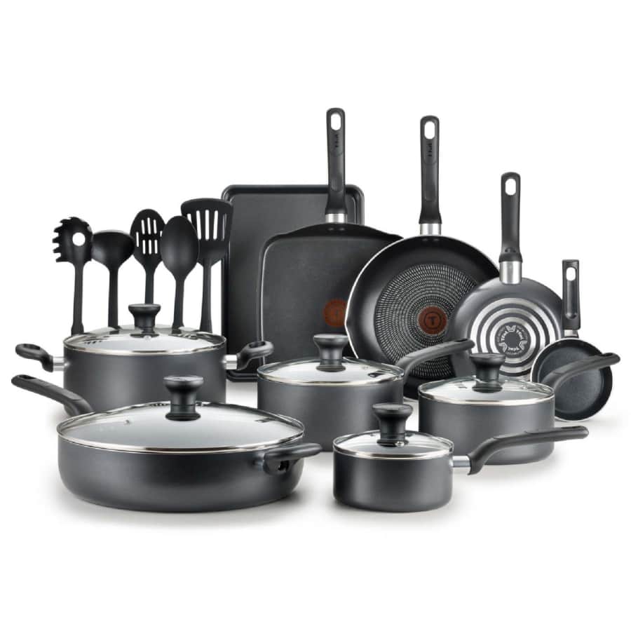 T-Fal Easy Care 20-Piece Non-Stick Cookware Set for $79 T-Fal Easy Care 20-Piece Non-Stick Cookware Set for $79