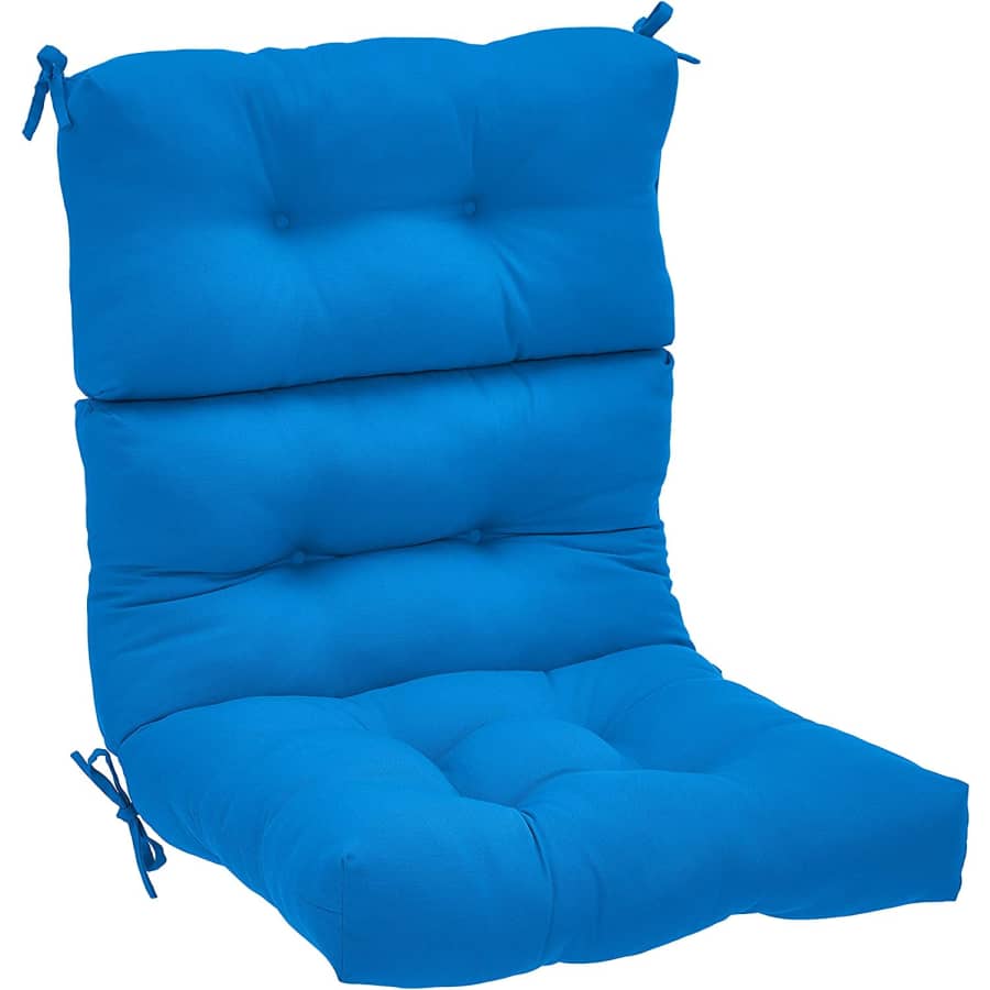Amazon Basics Tufted High Back Patio Chair Cushion for $12 Amazon Basics Tufted High Back Patio Chair Cushion for $12
