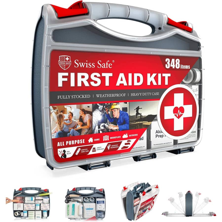 Swiss Safe 2-in-1 First Aid Kit for $60