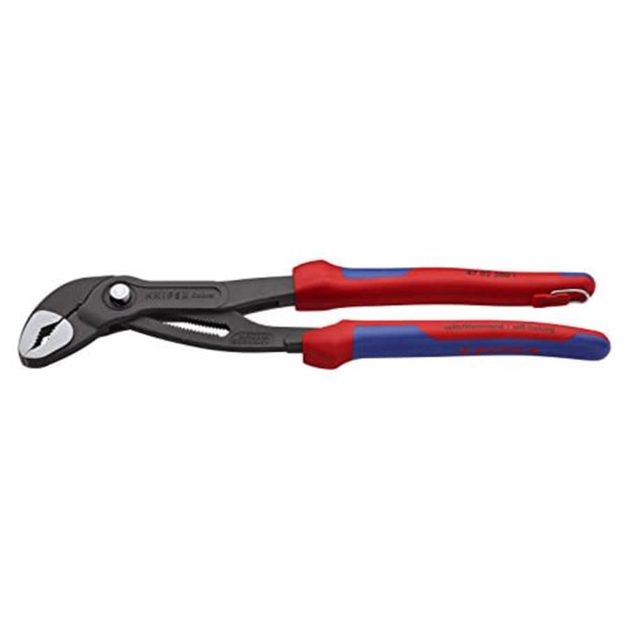 KNIPEX - 87 02 300 T BKA Tools - Cobra Water Pump Pliers, Multi-Component, Tethered Attachment for $73