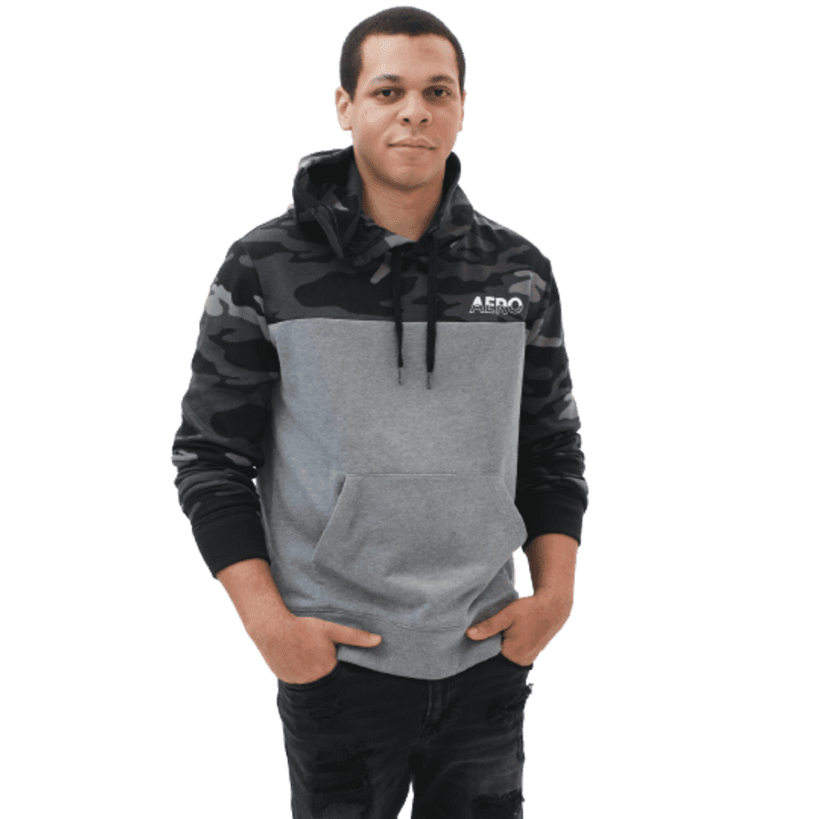 Aeropostale Men's Aero Camo Colorblocked Hoodie for $18 Aeropostale Men's Aero Camo Colorblocked Hoodie for $18