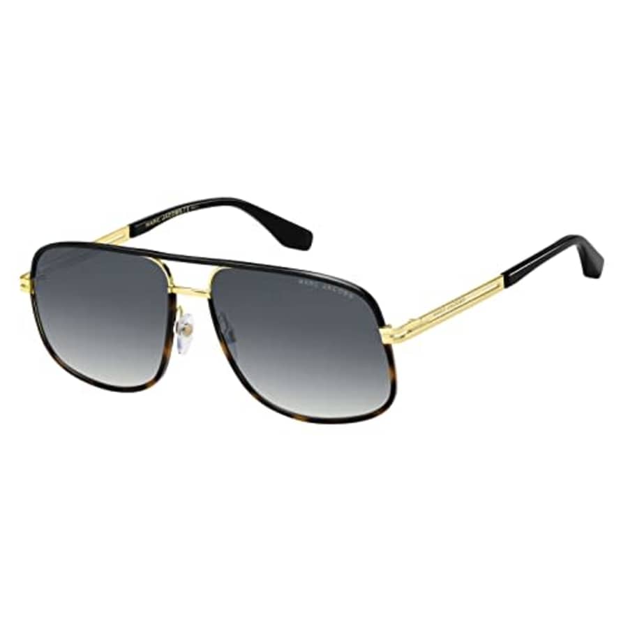 Marc Jacobs Men's Marc 470/S Square Sunglasses, Gold Havana/Gray Shaded, 60mm, 15mm for $125