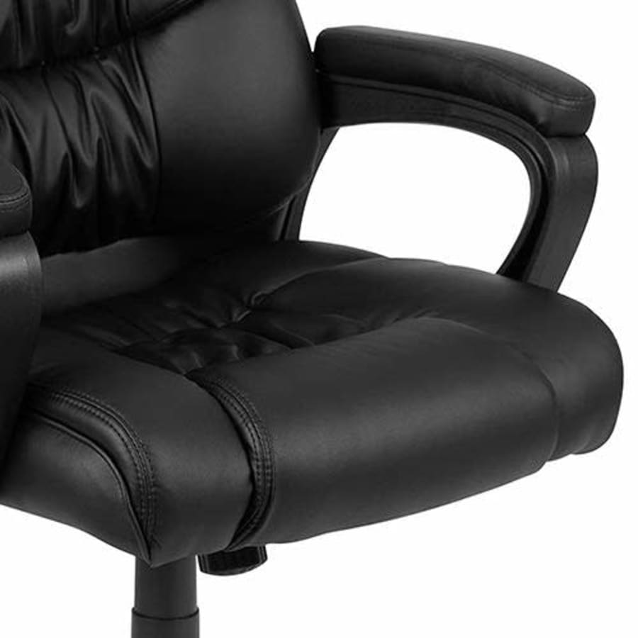 Flash Furniture Flash Fundamentals Big & Tall 400 lb. Rated Black LeatherSoft Swivel Office Chair for $158