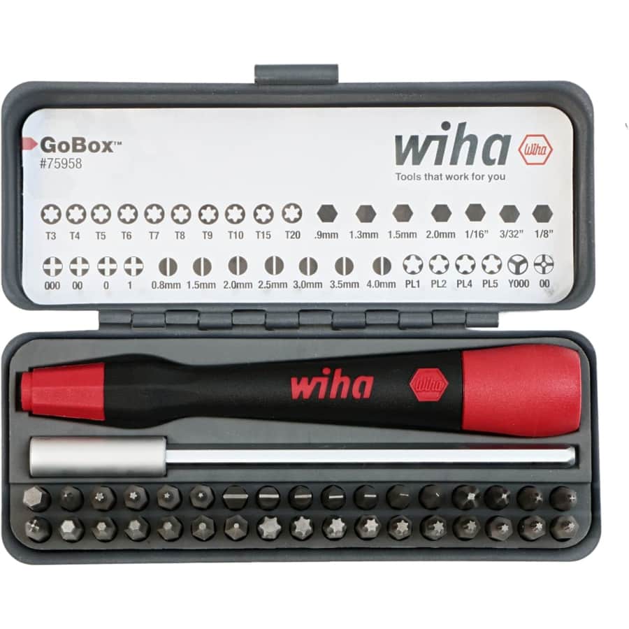 Wiha Tools Wiha 36-Piece GoBox Precision Micro Bit Set for $28
