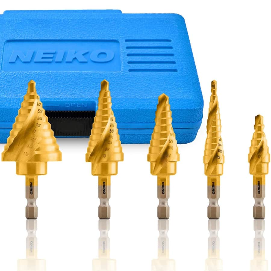 Neiko Step Drill Bit Set for $30