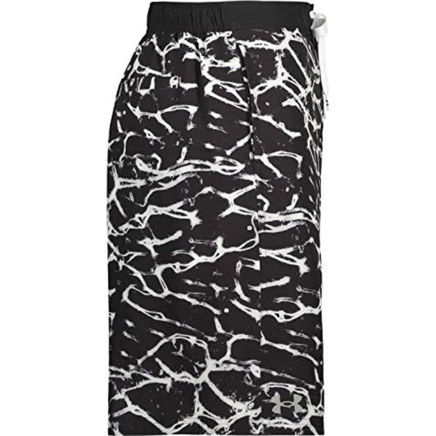 Under Armour Men's Standard Swim Trunks, Shorts with Drawstring Closure & Elastic Waistband, Black for $30