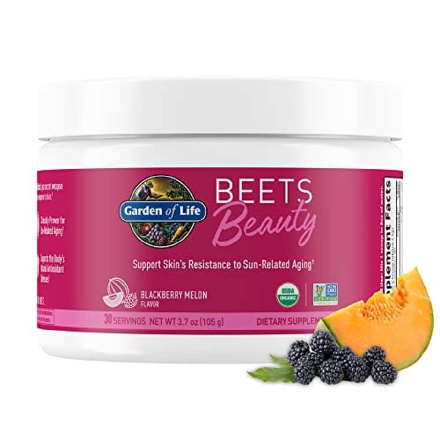 Garden of Life Organic Beet Root Powder with Antioxidants, Vitamin C, Probiotics, French Melon and for $48