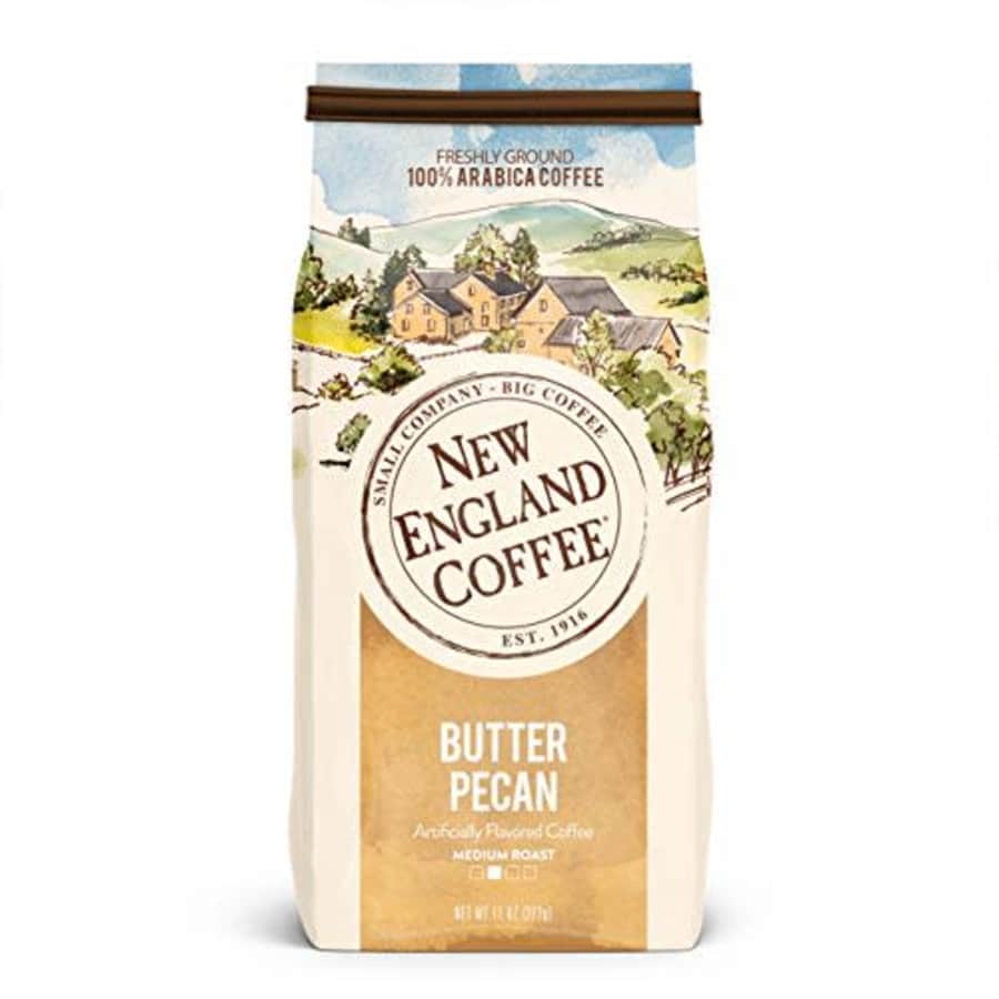New England Coffee, Butter Pecan, 11 Ounce (1 Count) for $15