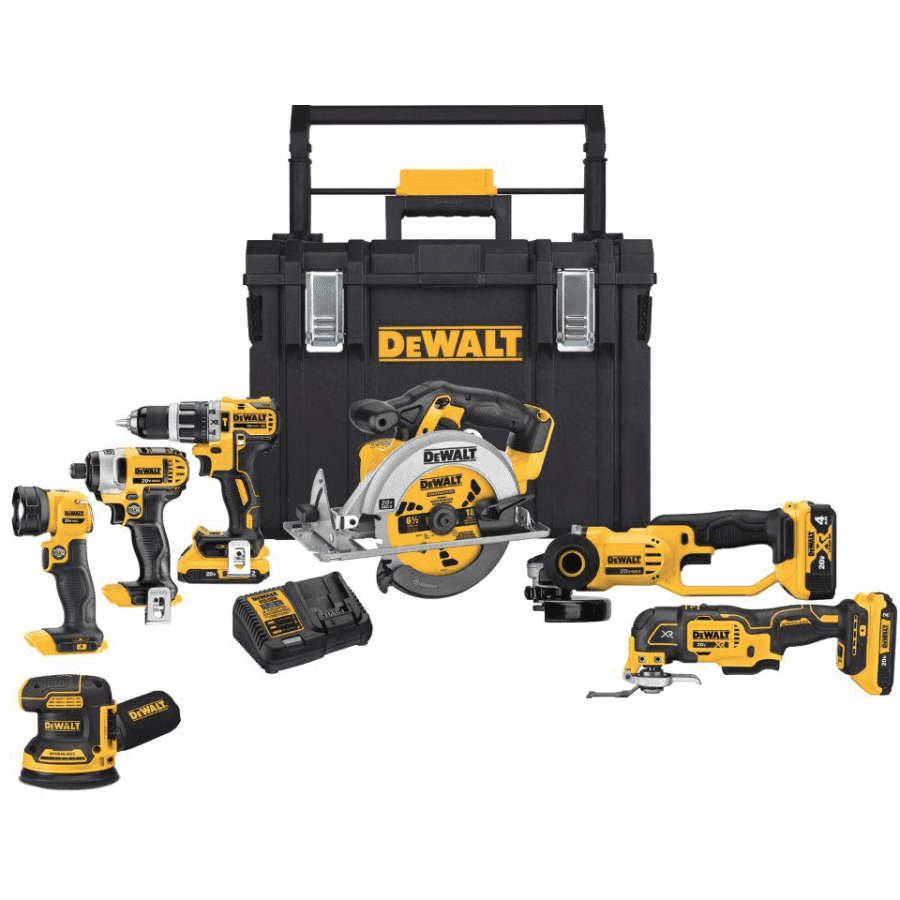 DeWalt 20-Volt Max Lithium-Ion Cordless 7-Tool Combo Kit with ToughSystem for $499