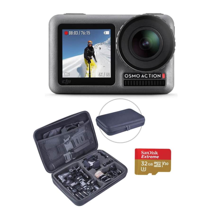 DJI Osmo Action 4K HDR Waterproof Digital Action Camera Bundle for $199 DJI Osmo Action 4K HDR Waterproof Digital Action Camera Bundle for $199