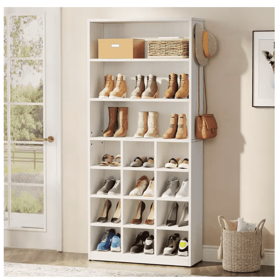Byblight Lauren 24-Pair Shoe Cabinet for $131 Byblight Lauren 24-Pair Shoe Cabinet for $131