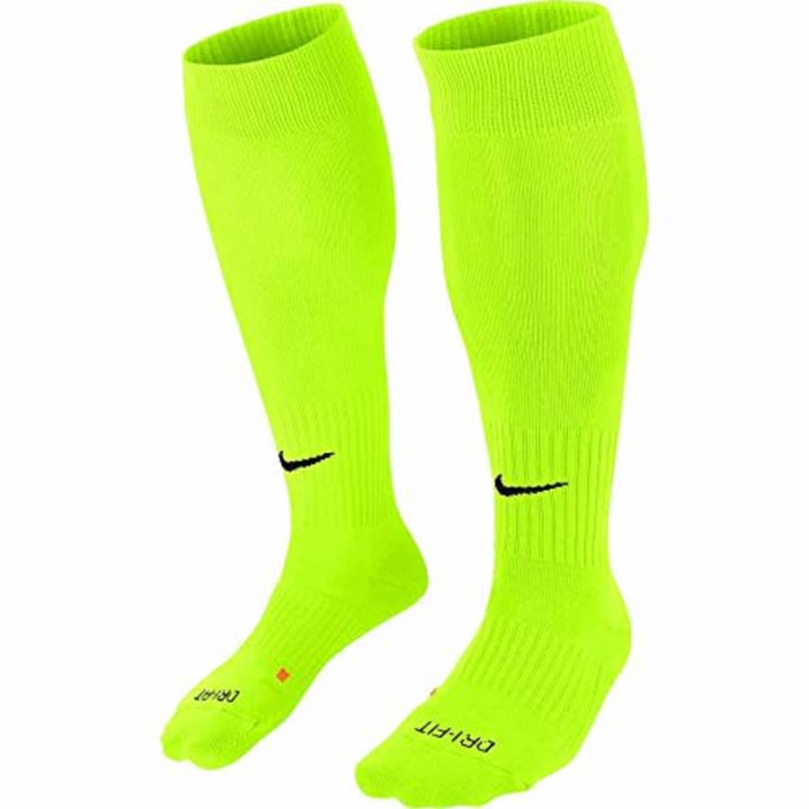 Nike Classic II Cushion Over-the-Calf SOCKS SX5728 702 (yellow, LARGE) for $25