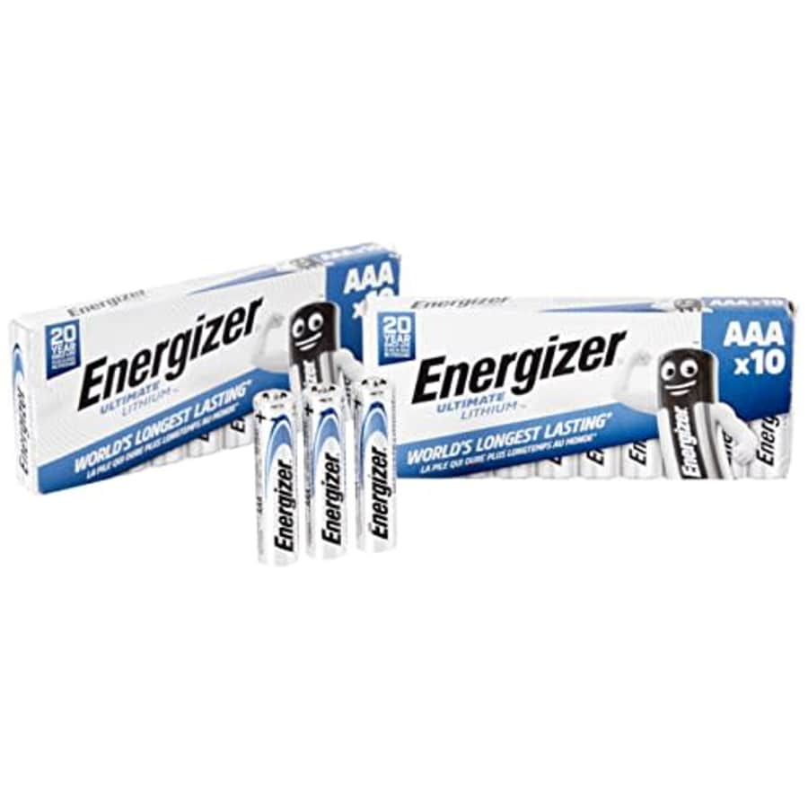 NEMT Energizer Ultimate Lithium AAA Micro Batteries 1.5 V 1260 mAh L92 Pack of 20 for $55