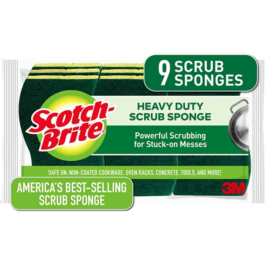 Scotch-Brite Heavy Duty Scrub Sponge 9-Pack for $9