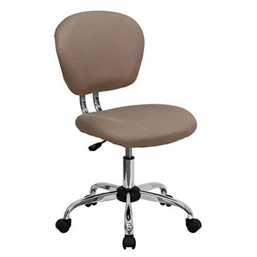 Flash Furniture Mid-Back Coffee Brown Mesh Padded Swivel Task Office Chair with Chrome Base for $95