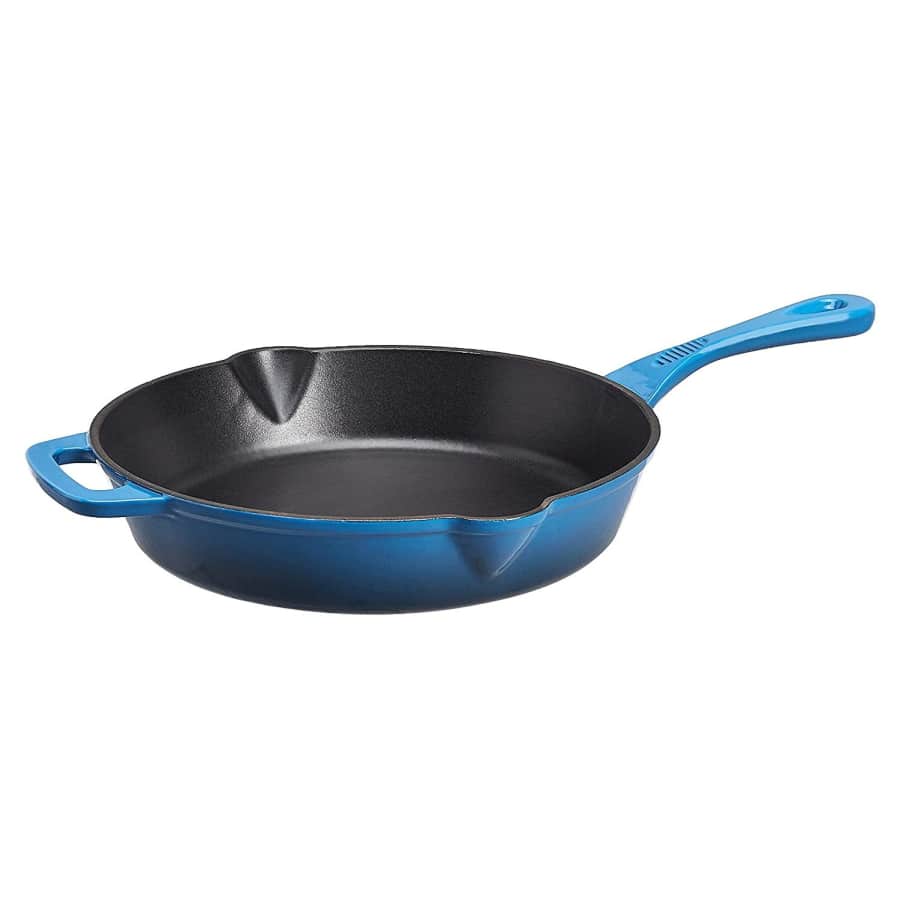 AmazonCommercial 10" Enameled Cast Iron Skillet for $26