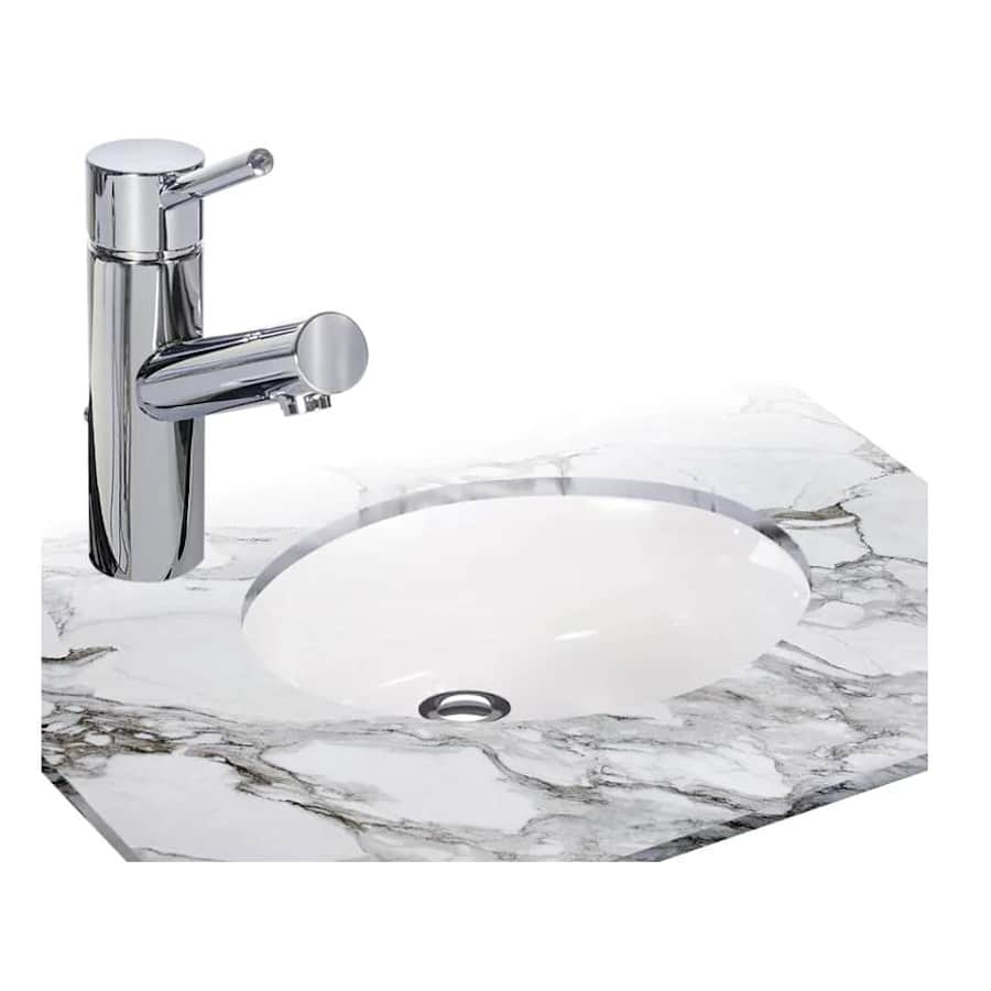 Miseno 17-3/8" Undermount Bathroom Sink and Single Hole Bathroom Faucet Bathroom Combo for $138 Miseno 17-3/8" Undermount Bathroom Sink and Single Hole Bathroom Faucet Bathroom Combo for $138