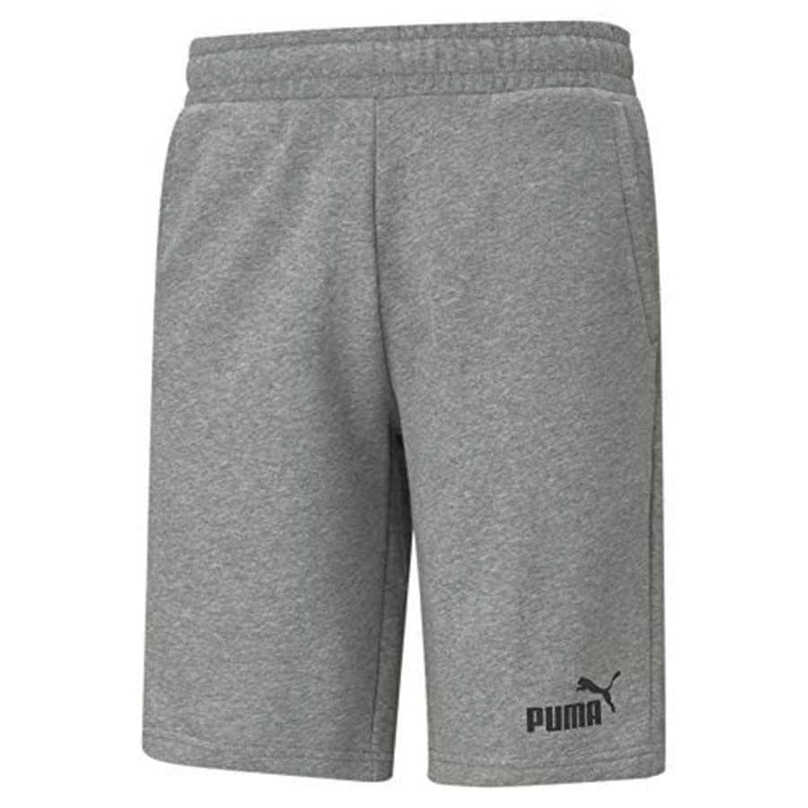 PUMA Men's Essentials 10" Shorts, Medium Gray Heather, Large for $22