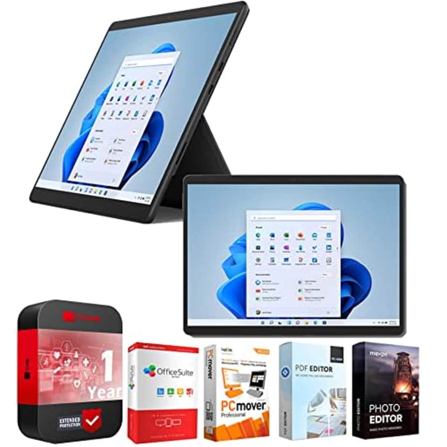 Microsoft 8PQ-00017 Surface Pro 8 13" Touch Intel i5-1135G7 8GB/256GB - Graphite Bundle with Elite for $990