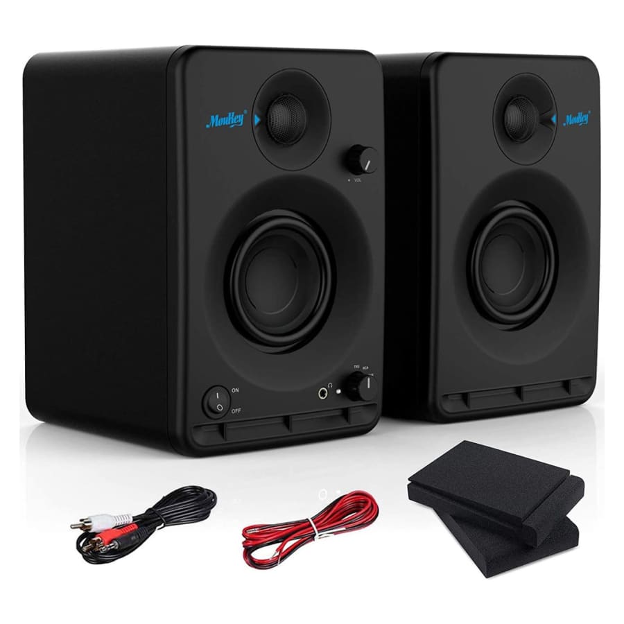Moukey 3'' Studio Bookshelf Speaker Pair for $85 Moukey 3'' Studio Bookshelf Speaker Pair for $85