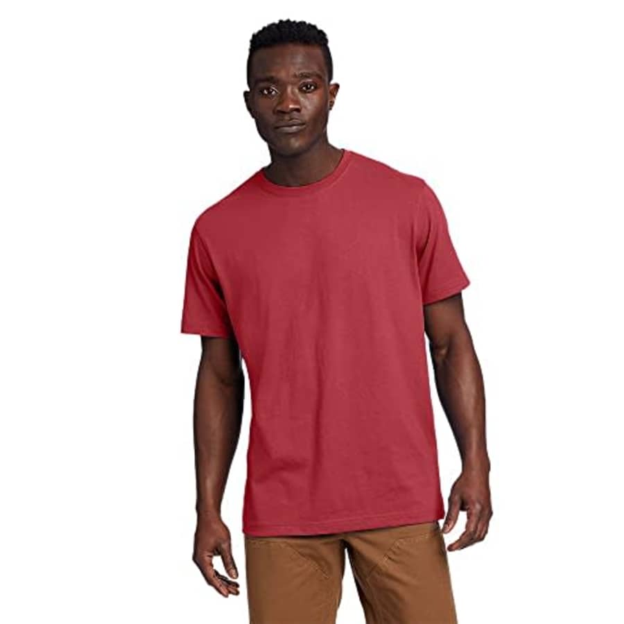 Eddie Bauer Men's Legend Wash 100% Cotton Short-Sleeve Classic T-Shirt, Flag, XX-Large for $25