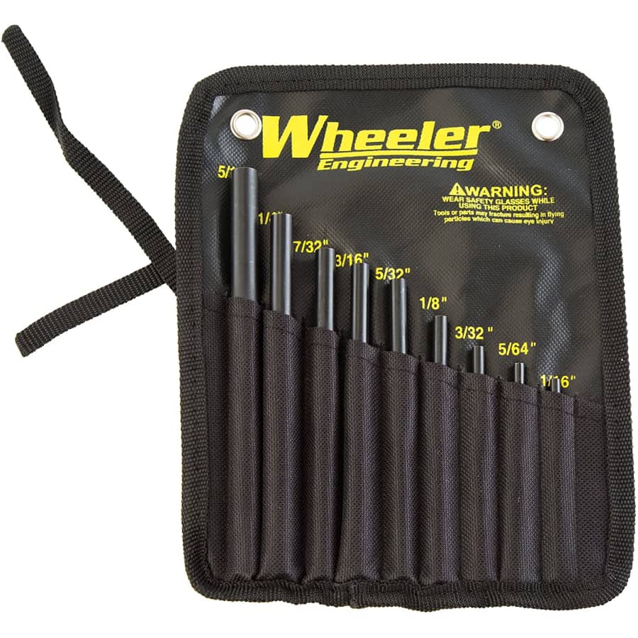 Wheeler 9-Piece Engineering Roll Pin Starter Punch Set for $30