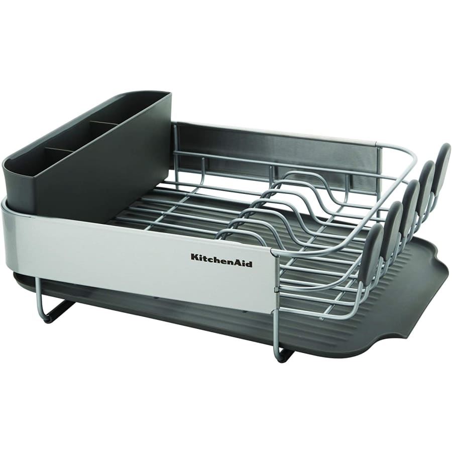 KitchenAid Stainless Steel Wrap Compact Dish Rack for $48