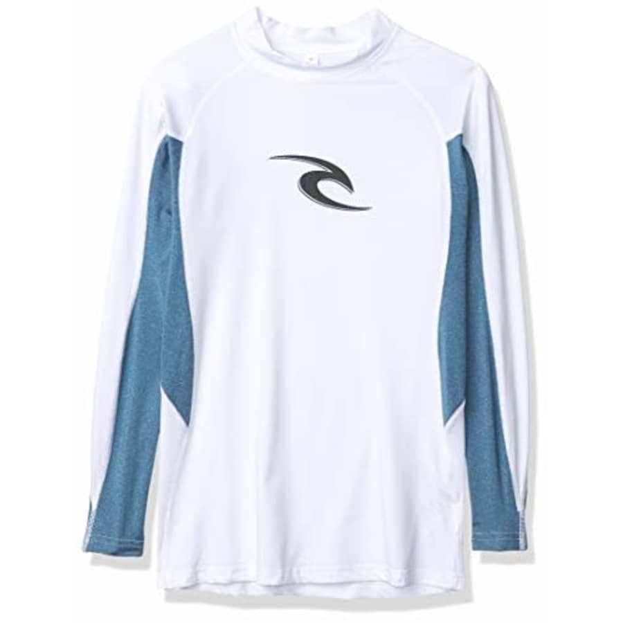 Rip Curl Men's Wave Uv Tee Long Sleeve Rashguard, White/White, S for $29 Rip Curl Men's Wave Uv Tee Long Sleeve Rashguard, White/White, S for $29