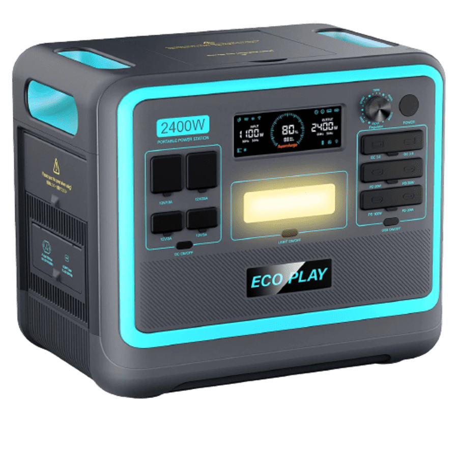 Eco Play 2,400W Portable Power Station for $1,299 Eco Play 2,400W Portable Power Station for $1,299