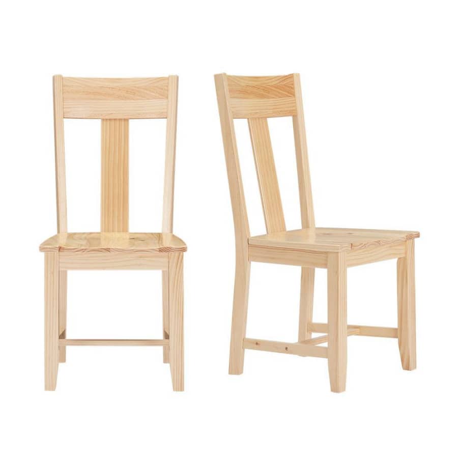 StyleWell Set of 2 Unfinished Wood Dining Chairs for $75 StyleWell Set of 2 Unfinished Wood Dining Chairs for $75
