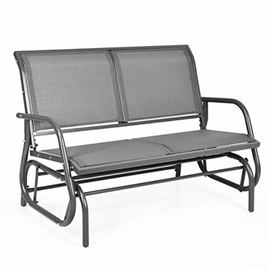 Giantex Swing Glider Chair 48 Inch with Spacious Space, 2 People Swing Lounge Glider Chair Cozy for $130 Giantex Swing Glider Chair 48 Inch with Spacious Space, 2 People Swing Lounge Glider Chair Cozy for $130