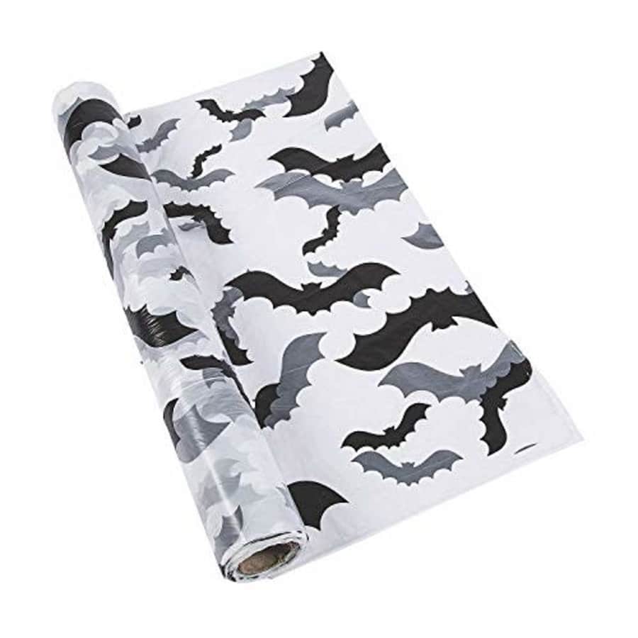 Fun Express Bat Print Tablecloth Roll (100 feet long) Halloween Party Supplies for $38 Fun Express Bat Print Tablecloth Roll (100 feet long) Halloween Party Supplies for $38