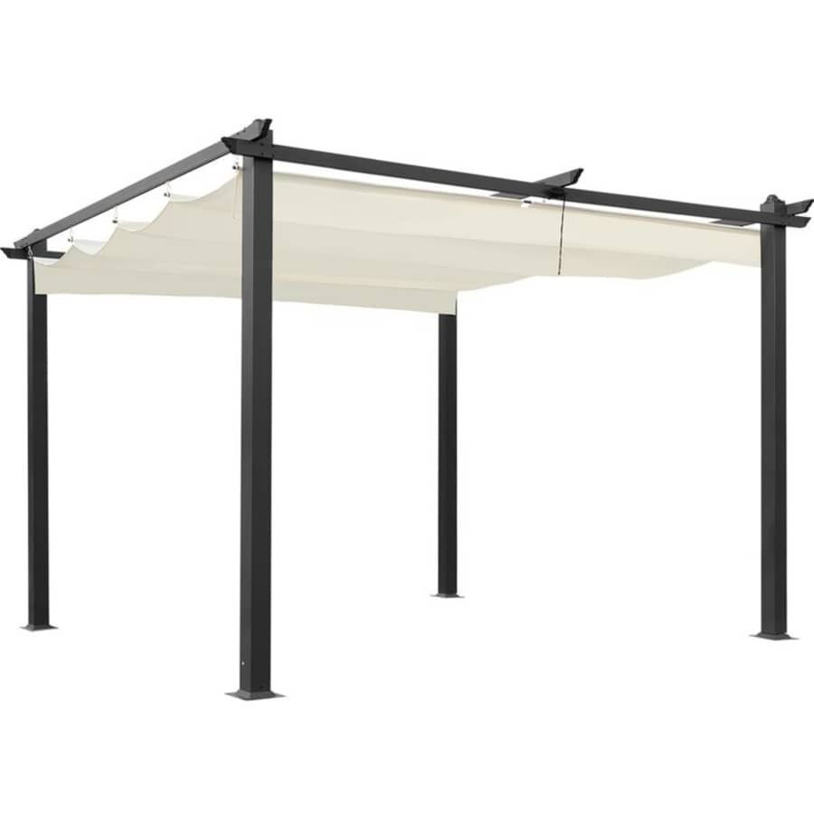 Homhum 13x10-Foot Aluminum Pergola with Canopy for $350
