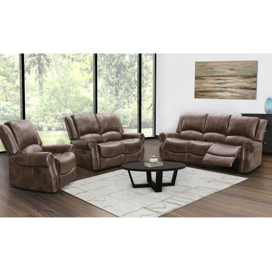 Abbyson Living Matthew 3-Piece Reclining Sofa Set for $1,799 for members