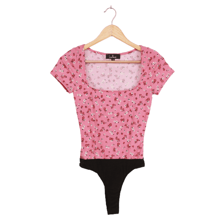 Lulus Women's Feeling Sweet Ribbed Bodysuit for $15 Lulus Women's Feeling Sweet Ribbed Bodysuit for $15