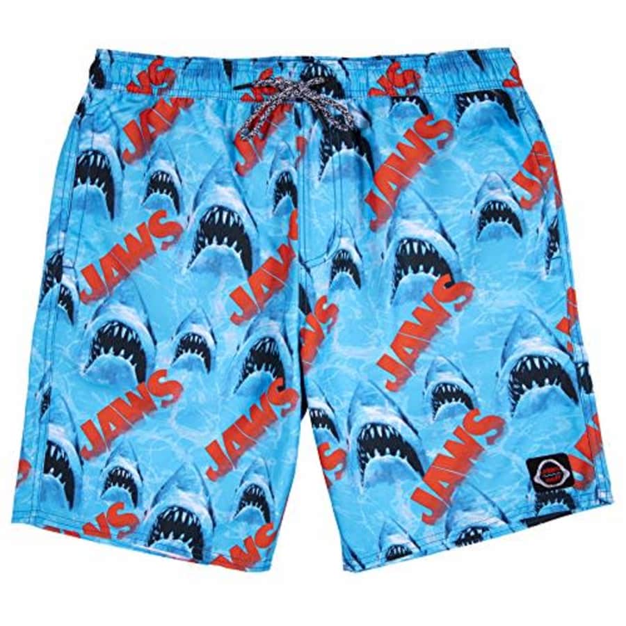 NEFF Men's Jaws Shark Hot Tub Swim Surf Shorts, Ocean, S for $43 NEFF Men's Jaws Shark Hot Tub Swim Surf Shorts, Ocean, S for $43