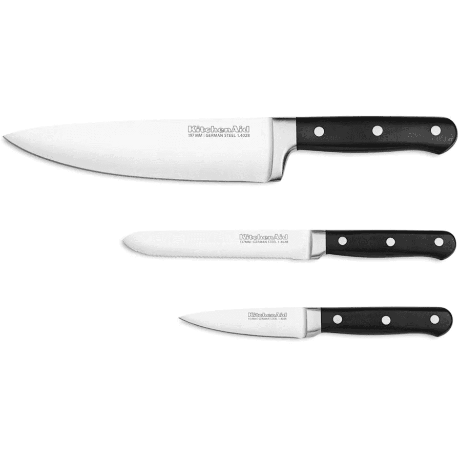 KitchenAid Classic Forged 3-Piece Triple Rivet Starter Cutlery Set for $21 in cart KitchenAid Classic Forged 3-Piece Triple Rivet Starter Cutlery Set for $21 in cart