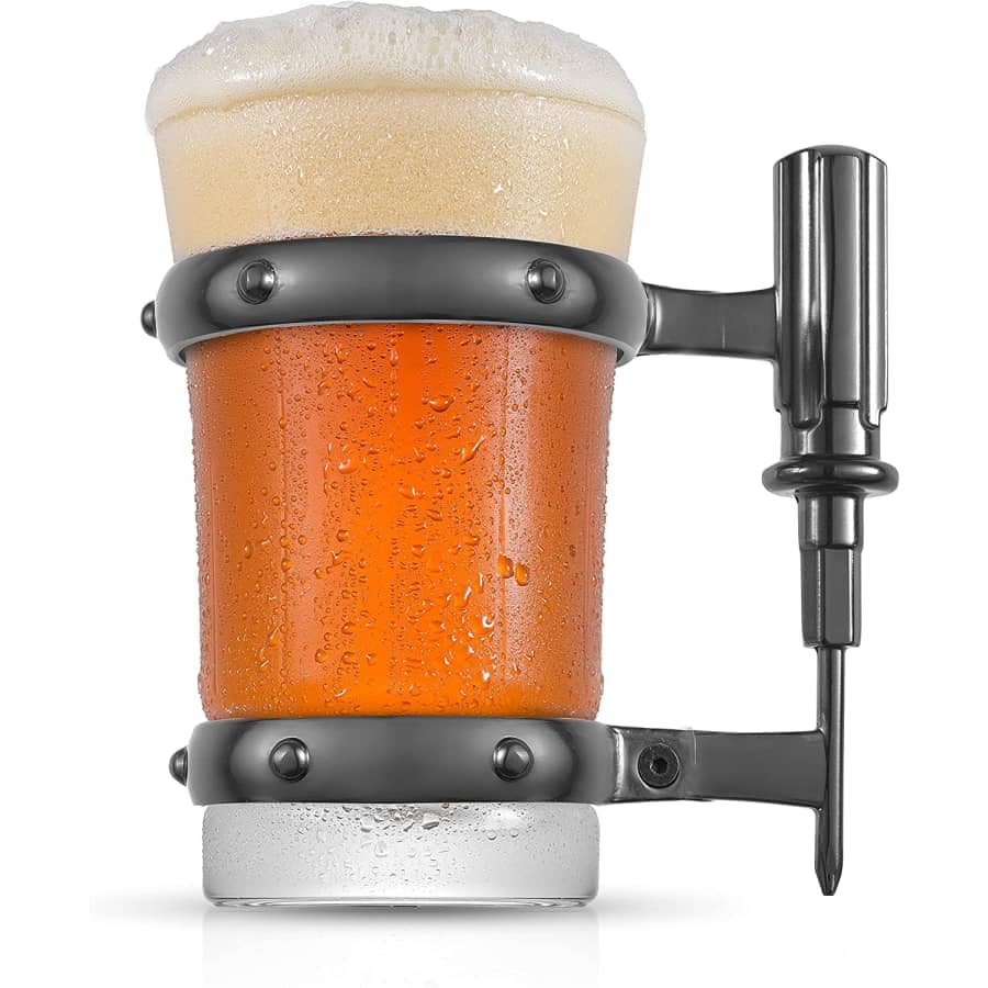 JoyJolt Screwdriver 17-oz. Crystal Beer Glass for $32