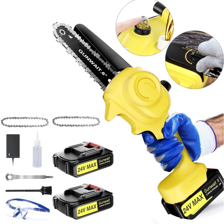 Ptilotd 6" Mini Chainsaw for $53